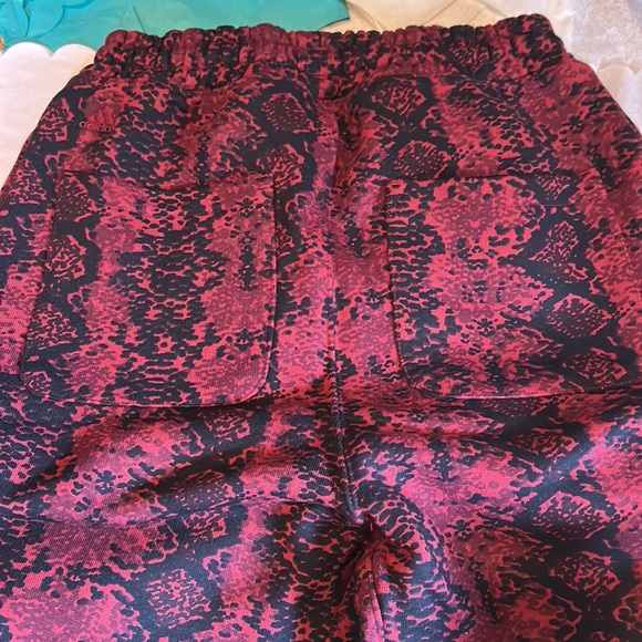 NWT ADIDAS x IVY PARK cherry snakeskin jogger sweat pants size S/M - Picture 8 of 14